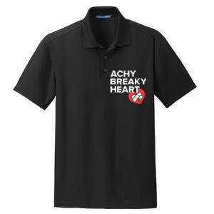 Achy Breaky Heart Gift For Music Lovers Dry Zone Grid Polo