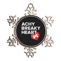 Achy Breaky Heart Gift For Music Lovers Metallic Star Ornament