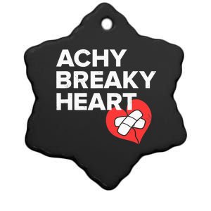 Achy Breaky Heart Gift For Music Lovers Ceramic Star Ornament