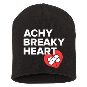 Achy Breaky Heart Gift For Music Lovers Short Acrylic Beanie