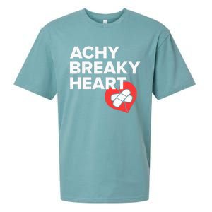 Achy Breaky Heart Gift For Music Lovers Sueded Cloud Jersey T-Shirt