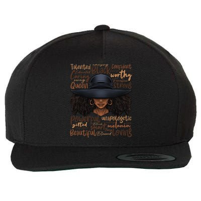 African Black History African American Ladies Juneteenth Wool Snapback Cap