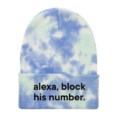 Alexa Block His Number Tie Dye 12in Knit Beanie