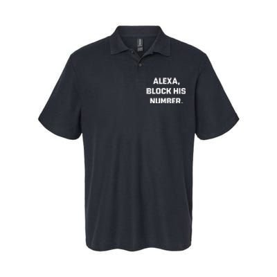 Alexa Block His Number Softstyle Adult Sport Polo