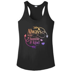 Always Be Humble And Kind Funny Ladies PosiCharge Competitor Racerback Tank