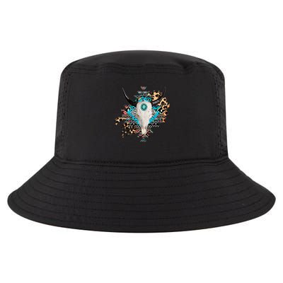 Aztec Bull Horns Pattern Design Cool Comfort Performance Bucket Hat