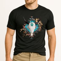 Aztec Bull Horns Pattern Design Performance Shirt