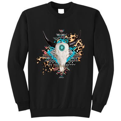 Aztec Bull Horns Pattern Design Sweatshirt