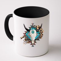 Aztec Bull Horns Pattern Design Mug