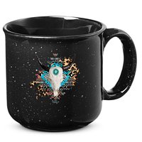 Aztec Bull Horns Pattern Design 15oz Campfire Ceramic Mug