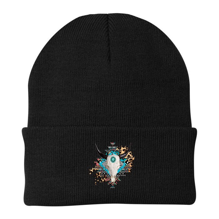 Aztec Bull Horns Pattern Design Beanie