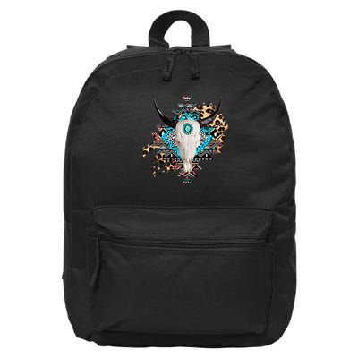Aztec Bull Horns Pattern Design 16 in Basic Backpack