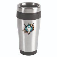 Aztec Bull Horns Pattern Design 16oz Travel Tumbler