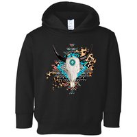 Aztec Bull Horns Pattern Design Toddler Hoodie