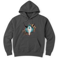 Aztec Bull Horns Pattern Design Hoodie