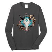 Aztec Bull Horns Pattern Design Long Sleeve Shirt