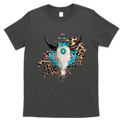 Aztec Bull Horns Pattern Design T-Shirt