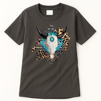 Aztec Bull Horns Pattern Design Tall T-Shirt