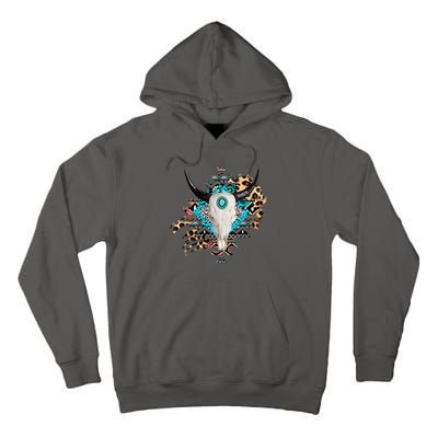 Aztec Bull Horns Pattern Design Tall Hoodie