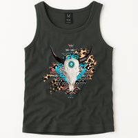 Aztec Bull Horns Pattern Design Tank Top