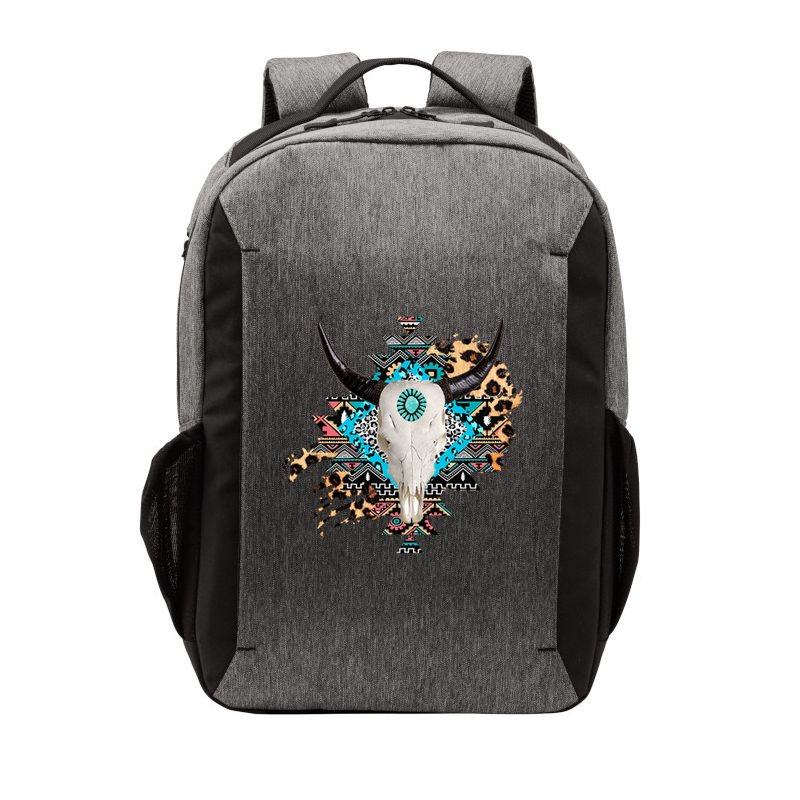 Aztec Bull Horns Pattern Design Vector Backpack