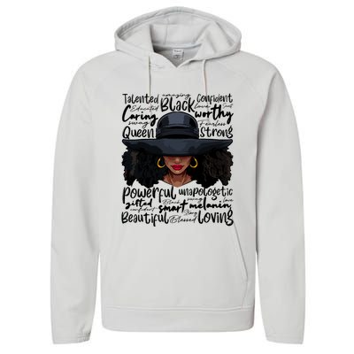 African Black History African American Ladies Juneteenth Performance Fleece Hoodie