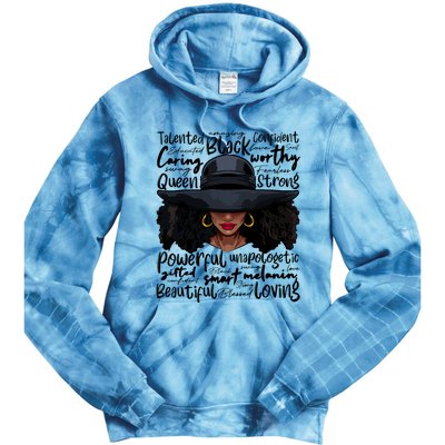 African Black History African American Ladies Juneteenth Tie Dye Hoodie