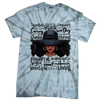 African Black History African American Ladies Juneteenth Tie-Dye T-Shirt