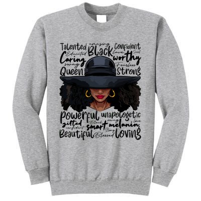 African Black History African American Ladies Juneteenth Tall Sweatshirt