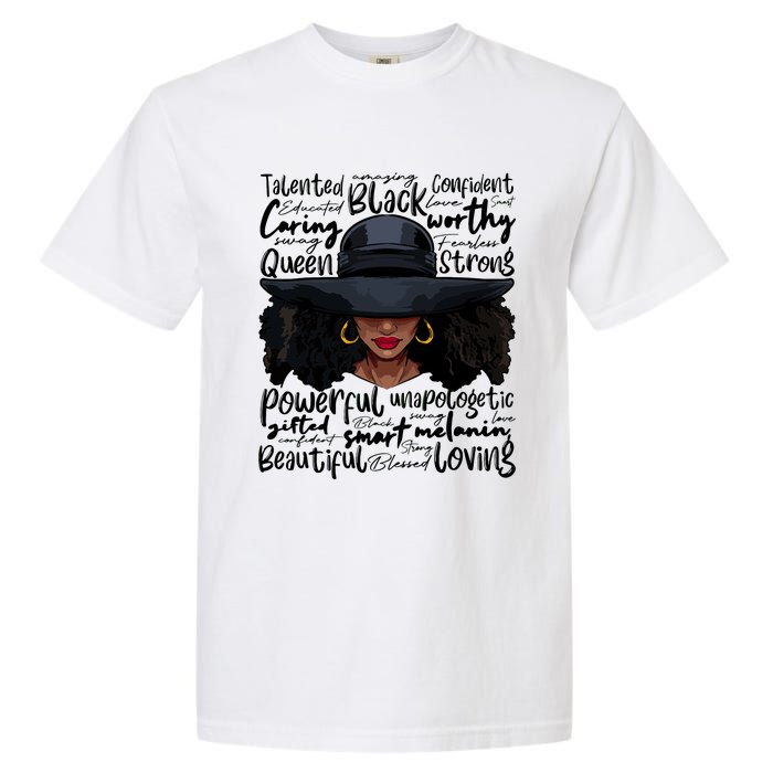 African Black History African American Ladies Juneteenth Garment-Dyed Heavyweight T-Shirt