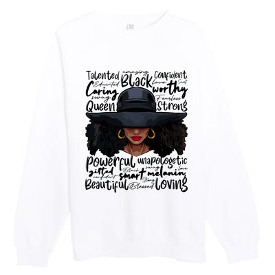 African Black History African American Ladies Juneteenth Premium Crewneck Sweatshirt