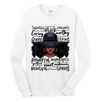 African Black History African American Ladies Juneteenth Tall Long Sleeve T-Shirt