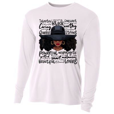 African Black History African American Ladies Juneteenth Cooling Performance Long Sleeve Crew