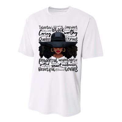 African Black History African American Ladies Juneteenth Performance Sprint T-Shirt