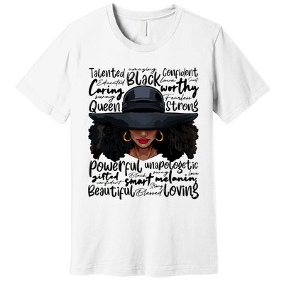 African Black History African American Ladies Juneteenth Premium T-Shirt