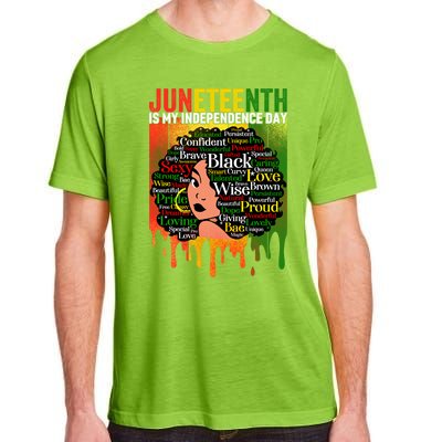 African Black History Melanin Juneteenth Is My Independence Cute Gift Adult ChromaSoft Performance T-Shirt