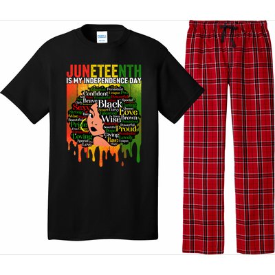 African Black History Melanin Juneteenth Is My Independence Cute Gift Pajama Set