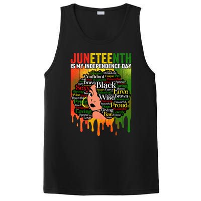 African Black History Melanin Juneteenth Is My Independence Cute Gift PosiCharge Competitor Tank