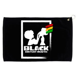 Afro Black History Month African Mom And Daughter Cute Gift Grommeted Golf Towel