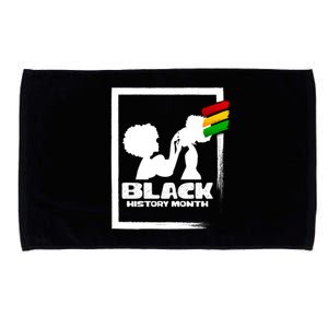 Afro Black History Month African Mom And Daughter Cute Gift Microfiber Hand Towel