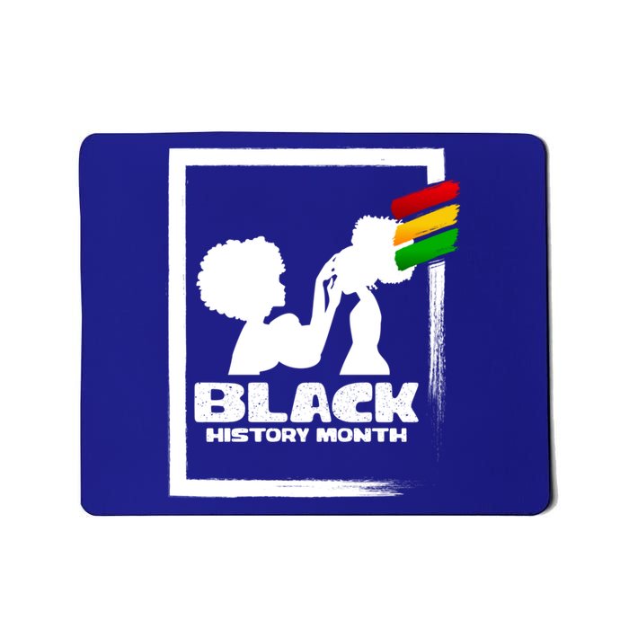 Afro Black History Month African Mom And Daughter Cute Gift Mousepad