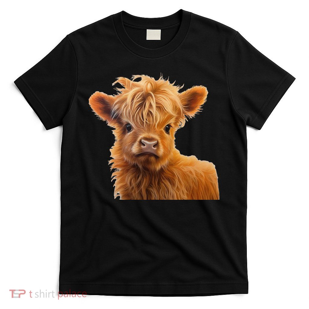Adorable Baby Highland Cow Calf T-Shirt