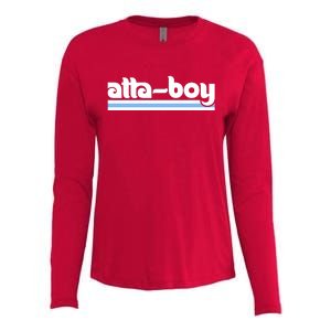 Atta Boy Harper Philly Red October Philadelphia Baseball Womens Cotton Relaxed Long Sleeve T-Shirt