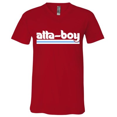 Atta Boy Harper Philly Red October Philadelphia Baseball V-Neck T-Shirt