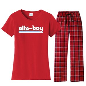 Atta Boy Harper Philly Red October Philadelphia Baseball Women's Flannel Pajama Set