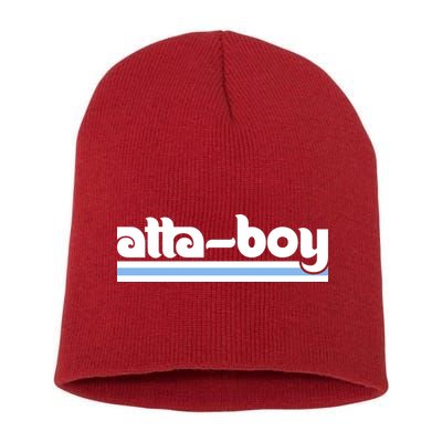 Atta Boy Harper Philly Red October Philadelphia Baseball Short Acrylic Beanie