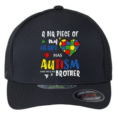 Autism Brother Heart Puzzle Autism Awareness Flexfit Unipanel Trucker Cap