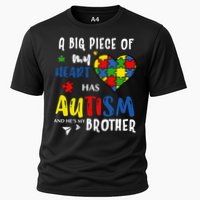 Autism Brother Heart Puzzle Autism Awareness Cooling Performance Crew T-Shirt