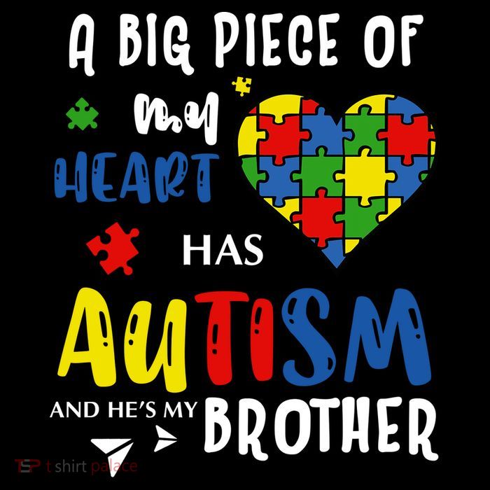 Autism Brother Heart Puzzle Autism Awareness T-Shirt