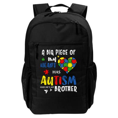 Autism Brother Heart Puzzle Autism Awareness Backpack